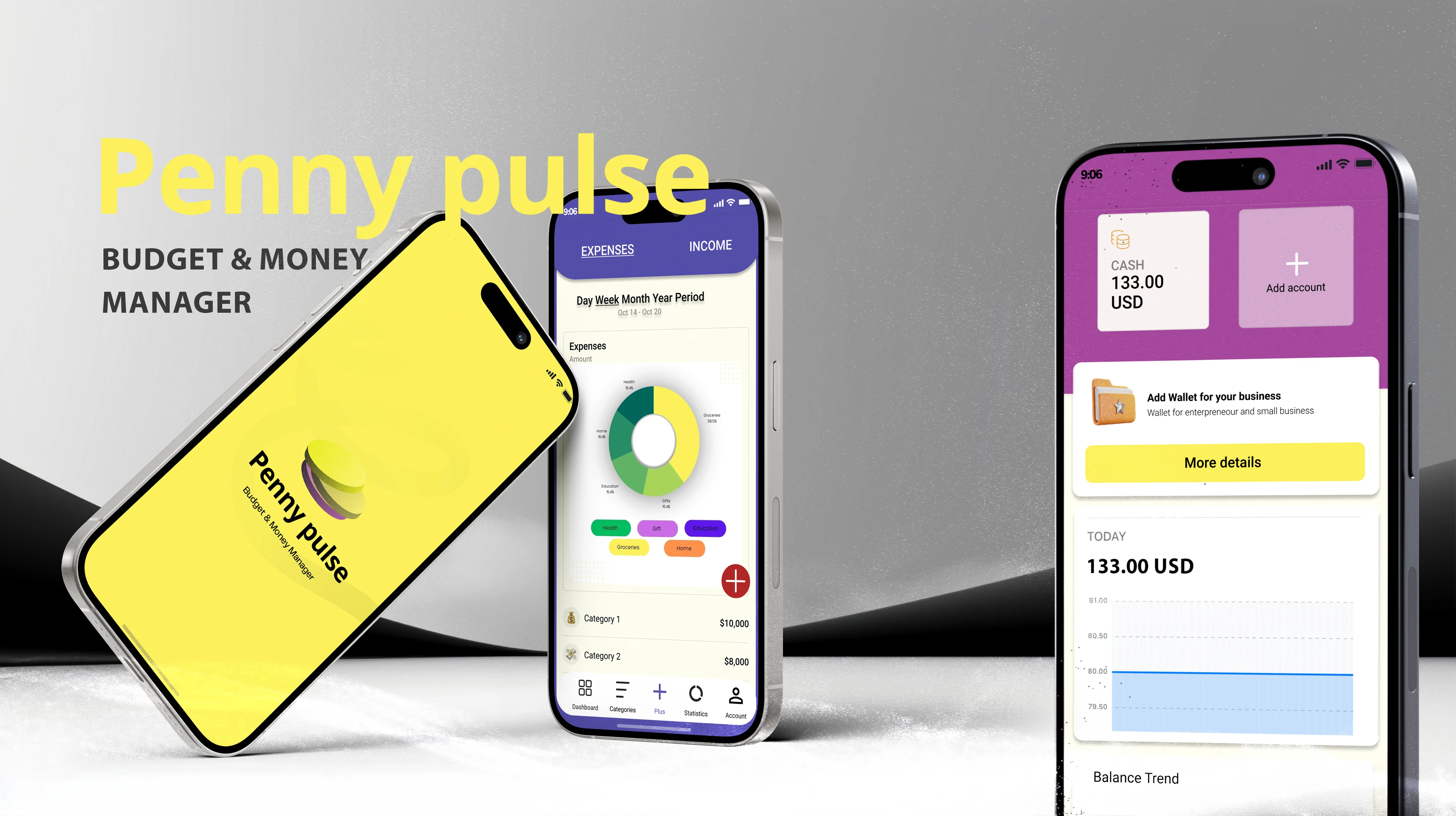 Penny Pulse UI design